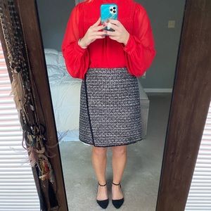 Red, black and white skirt!